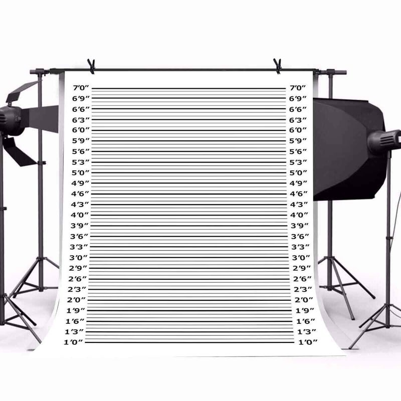 FHZON 5x7ft Mugshot Backdrop Mug Shots Prison Police Lineup Background Bachelorette Party Birthday Photography Themed Party Photo Booth Props LSFH634 - Image 4